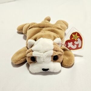 Wrinkles the Dog TY Beanie Baby 1996 - Style 4195 - Vintage Collectible